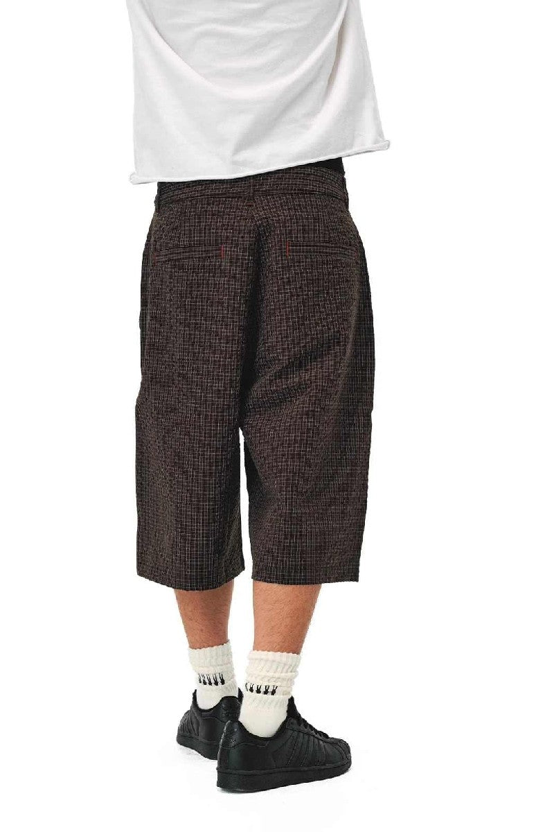 Vintage Plaid Embroidered Shorts