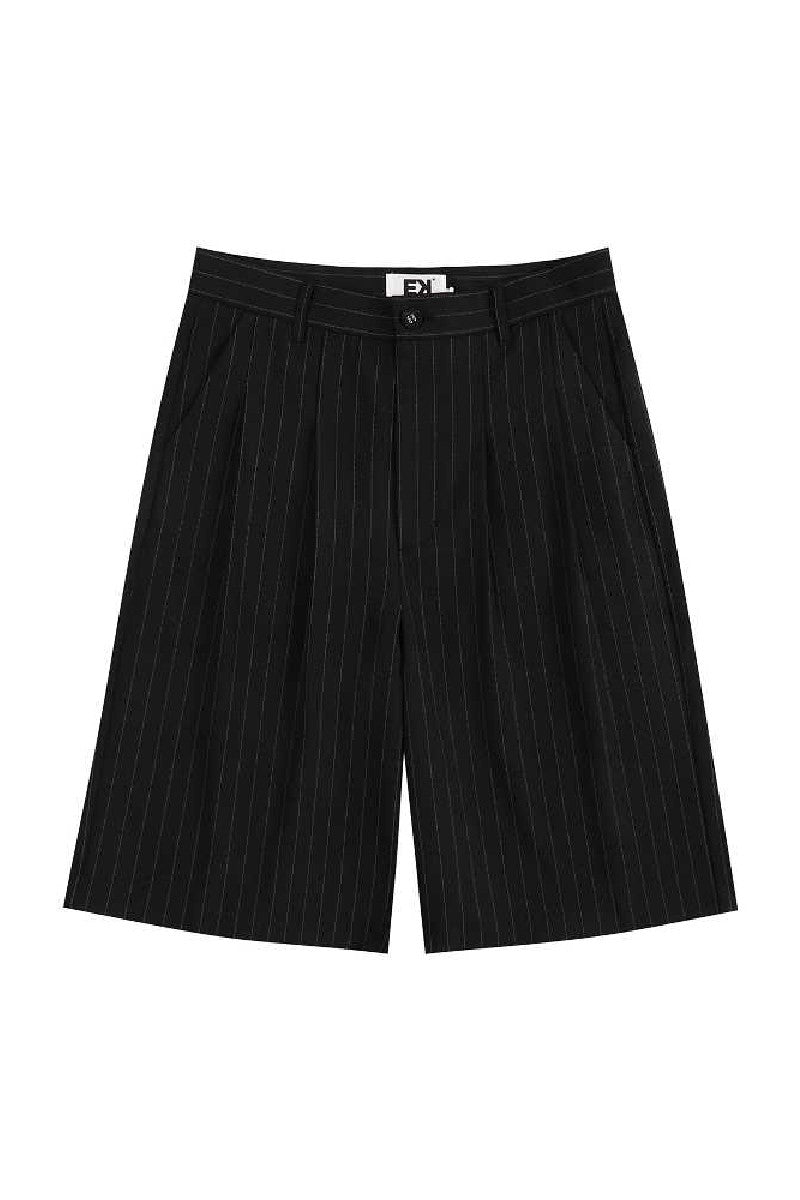 Pinstripe Suit Shorts