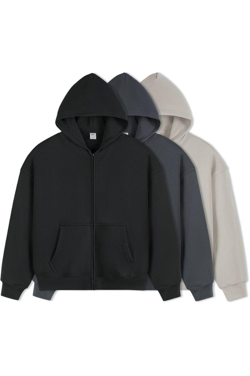 Heavy Zip-Up Hoodie