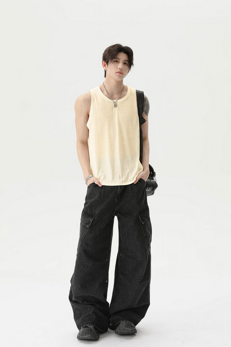 Vintage Sleeveless Pullover Vest