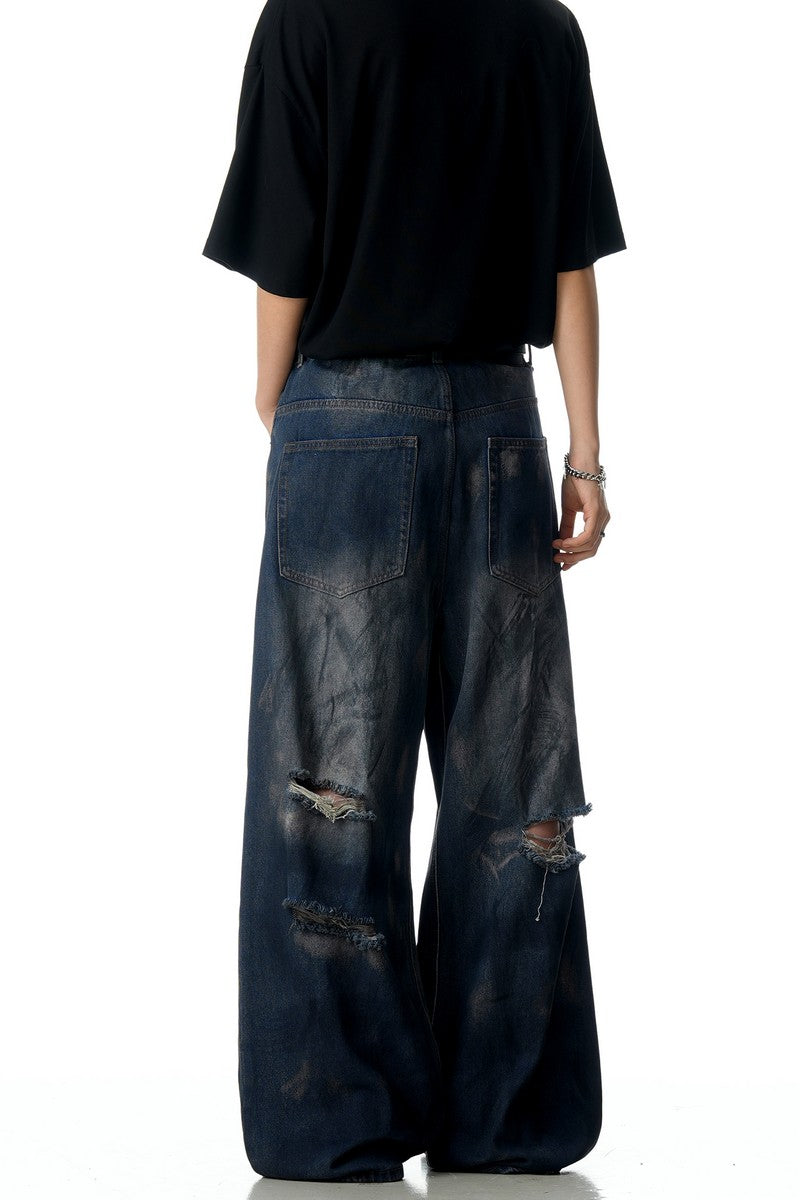 Wasteland Ripped Straight Jeans