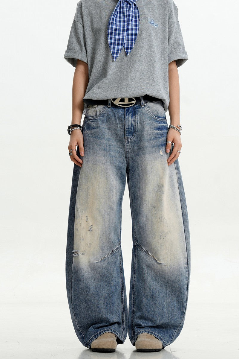 Light Blue Textured Scythe Jeans