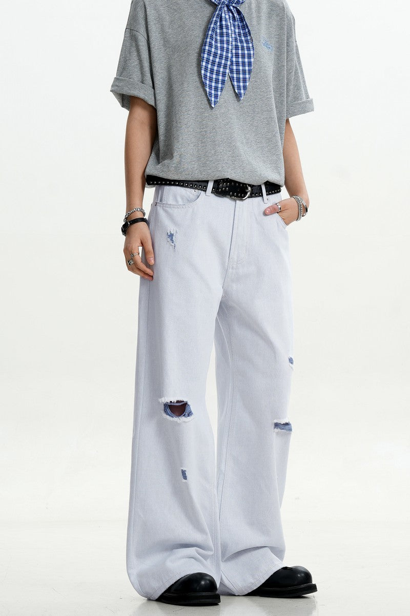 Ripped Washed Cleanfit Jeans