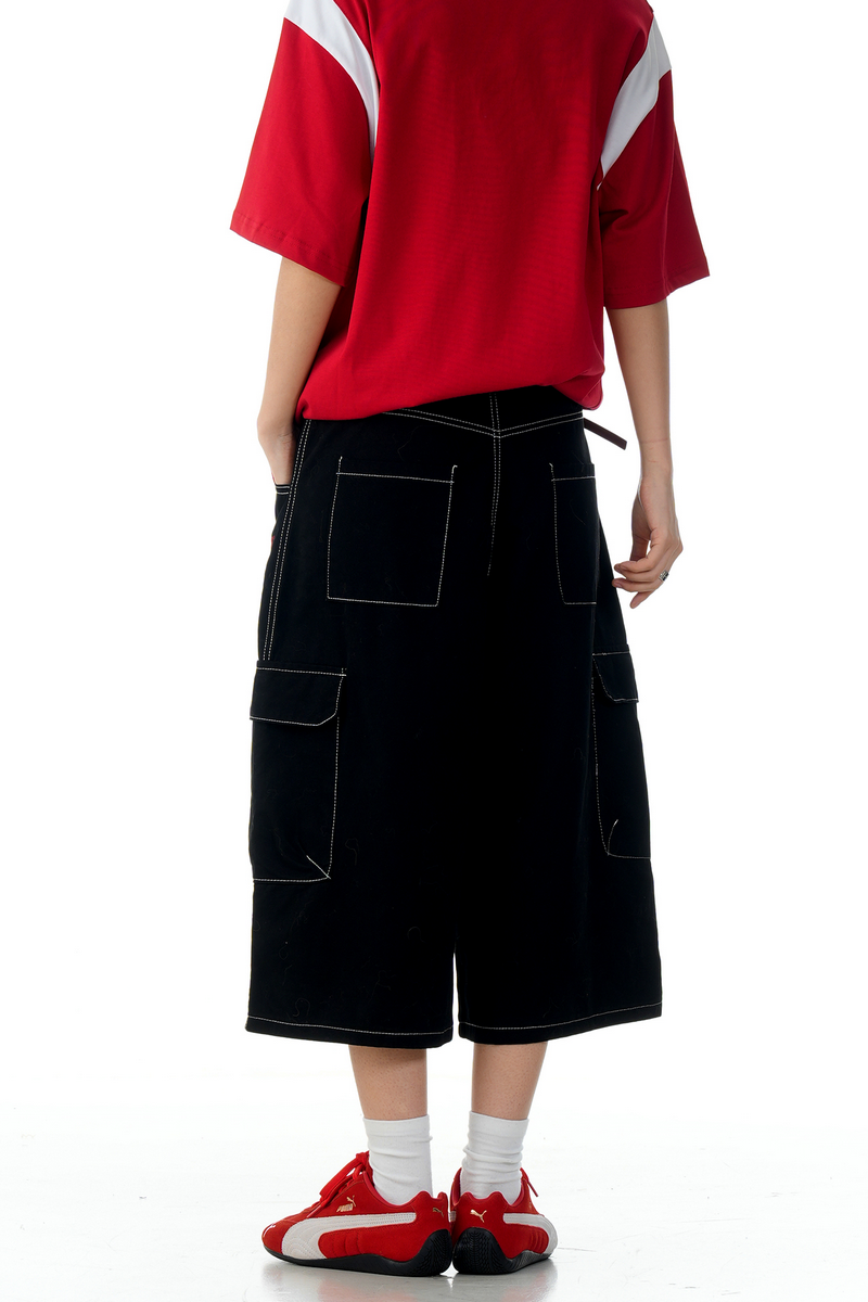 Black Cargo Shorts