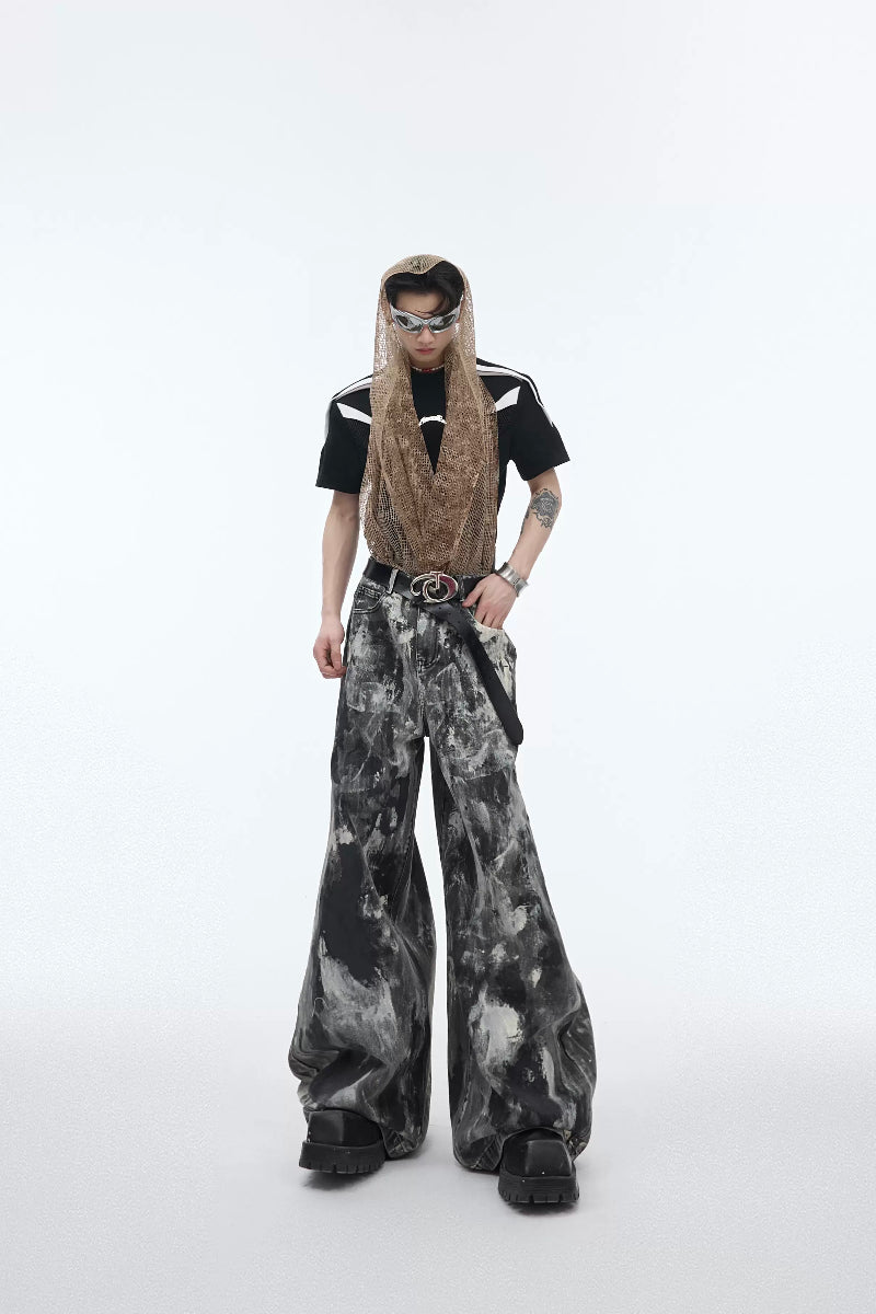 Vintage Waxed Denim Pants