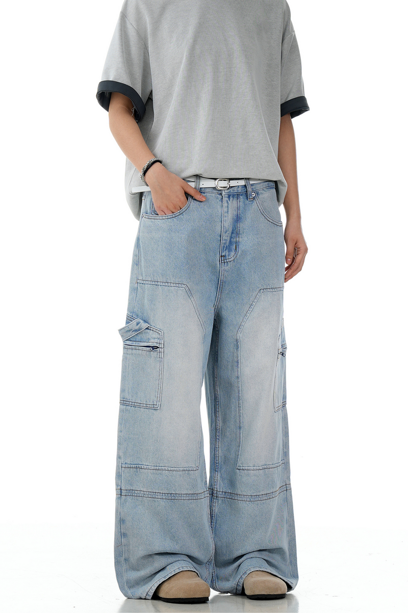 Patchwork Blue Jeans