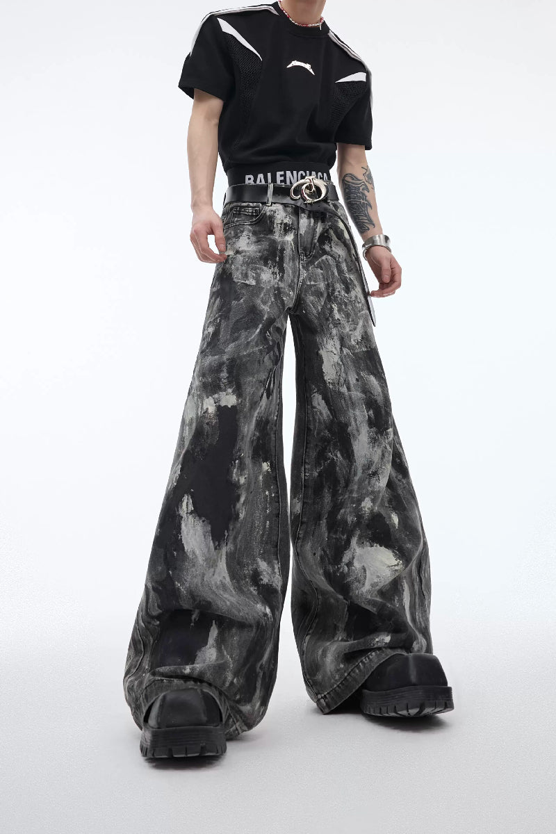 Vintage Waxed Denim Pants
