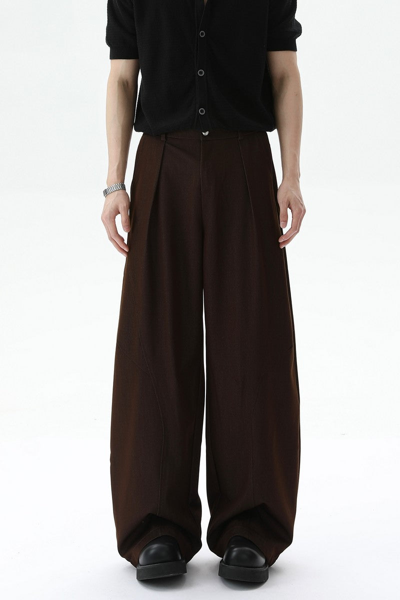 Deconstructed Wide Leg Trousers