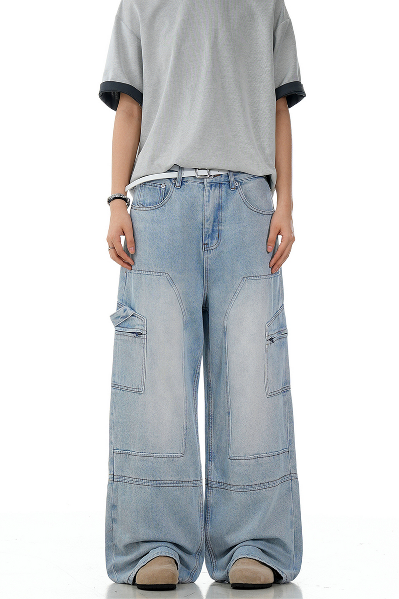 Patchwork Blue Jeans