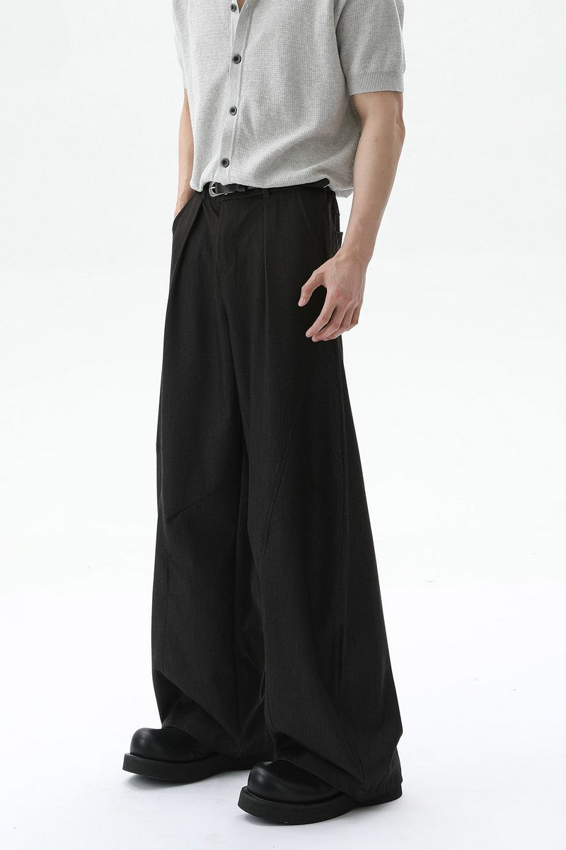 Deconstructed Wide Leg Trousers