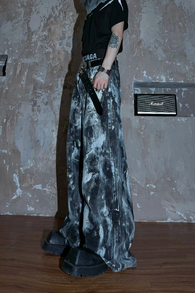 Vintage Waxed Denim Pants