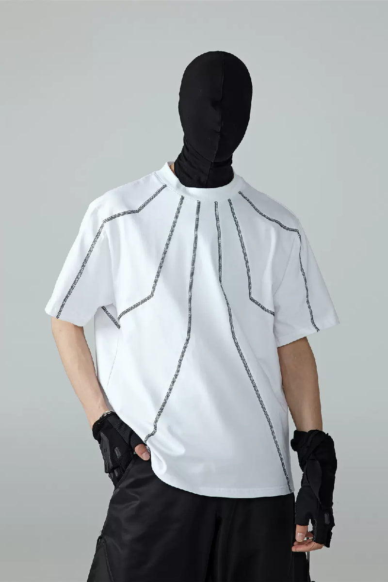 Cotton Radiant Stitch Short Sleeve Tee