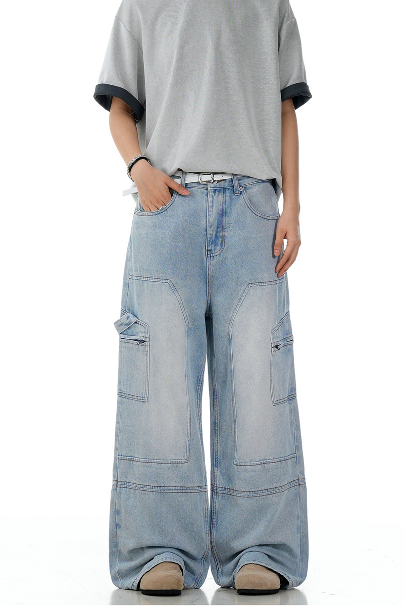 Patchwork Blue Jeans