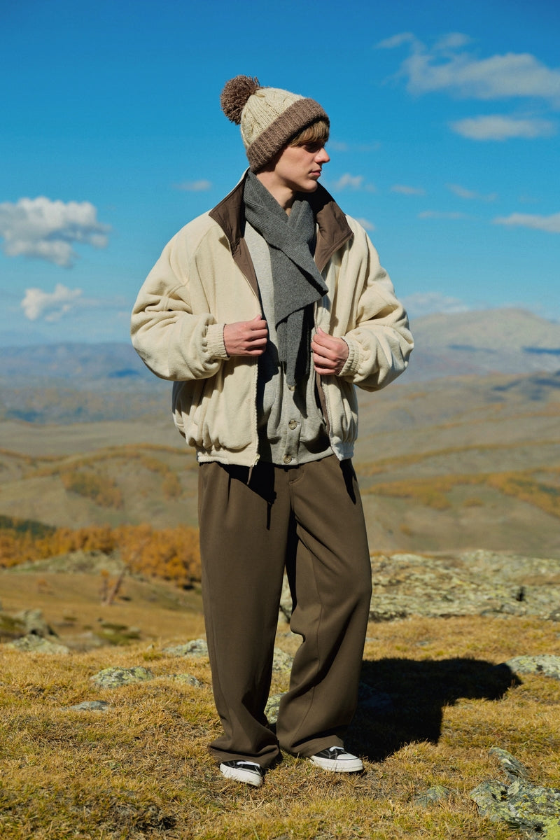 Fleece-Lined Drawstring Trousers