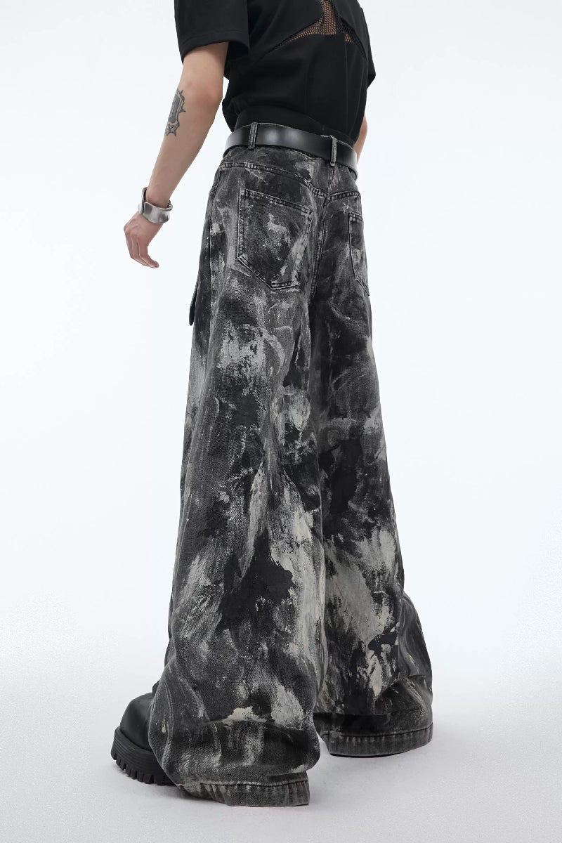 Vintage Waxed Denim Pants