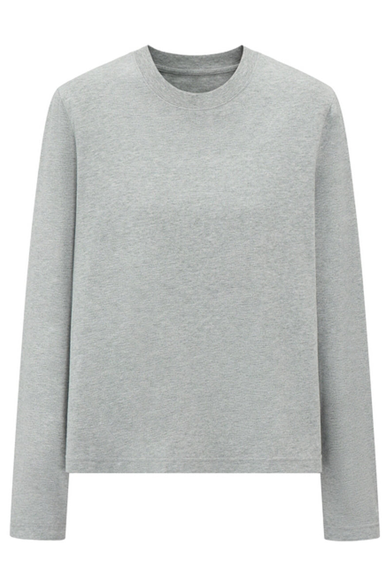 Brushed Cotton Long Sleeve Tee