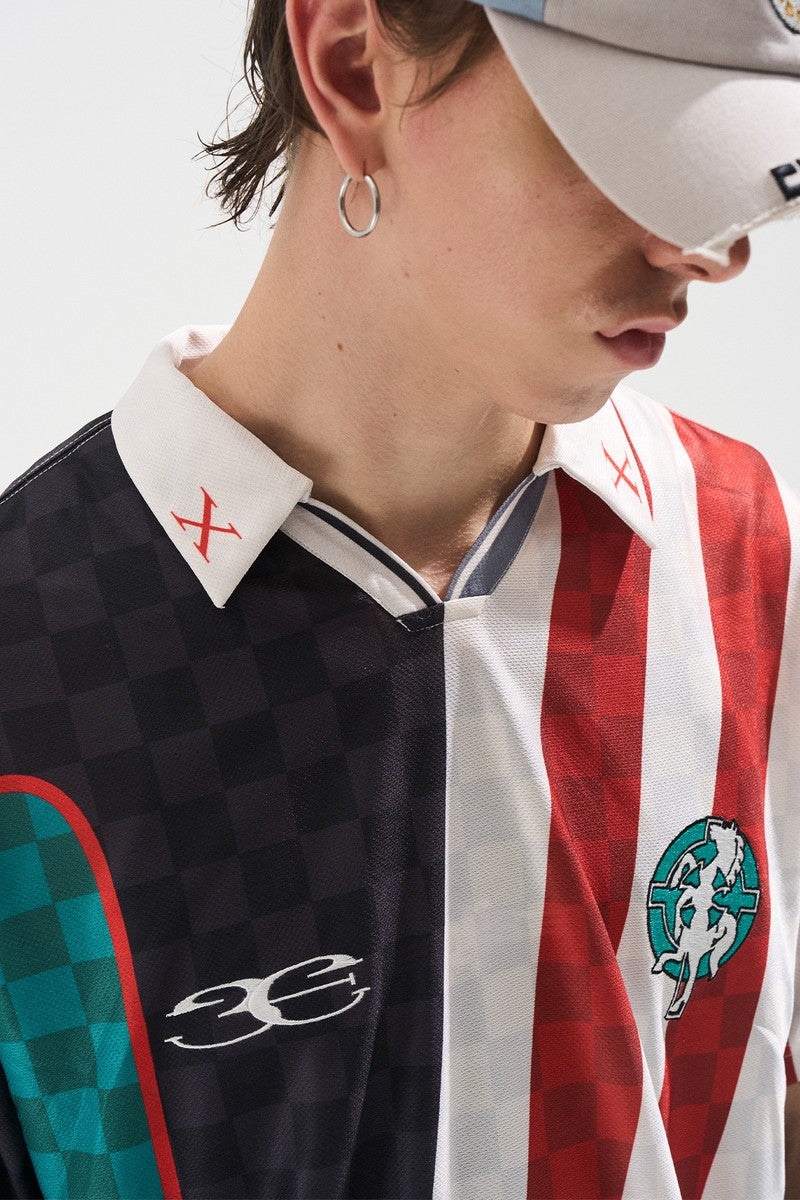Digital Print Colorblock Polo Tee