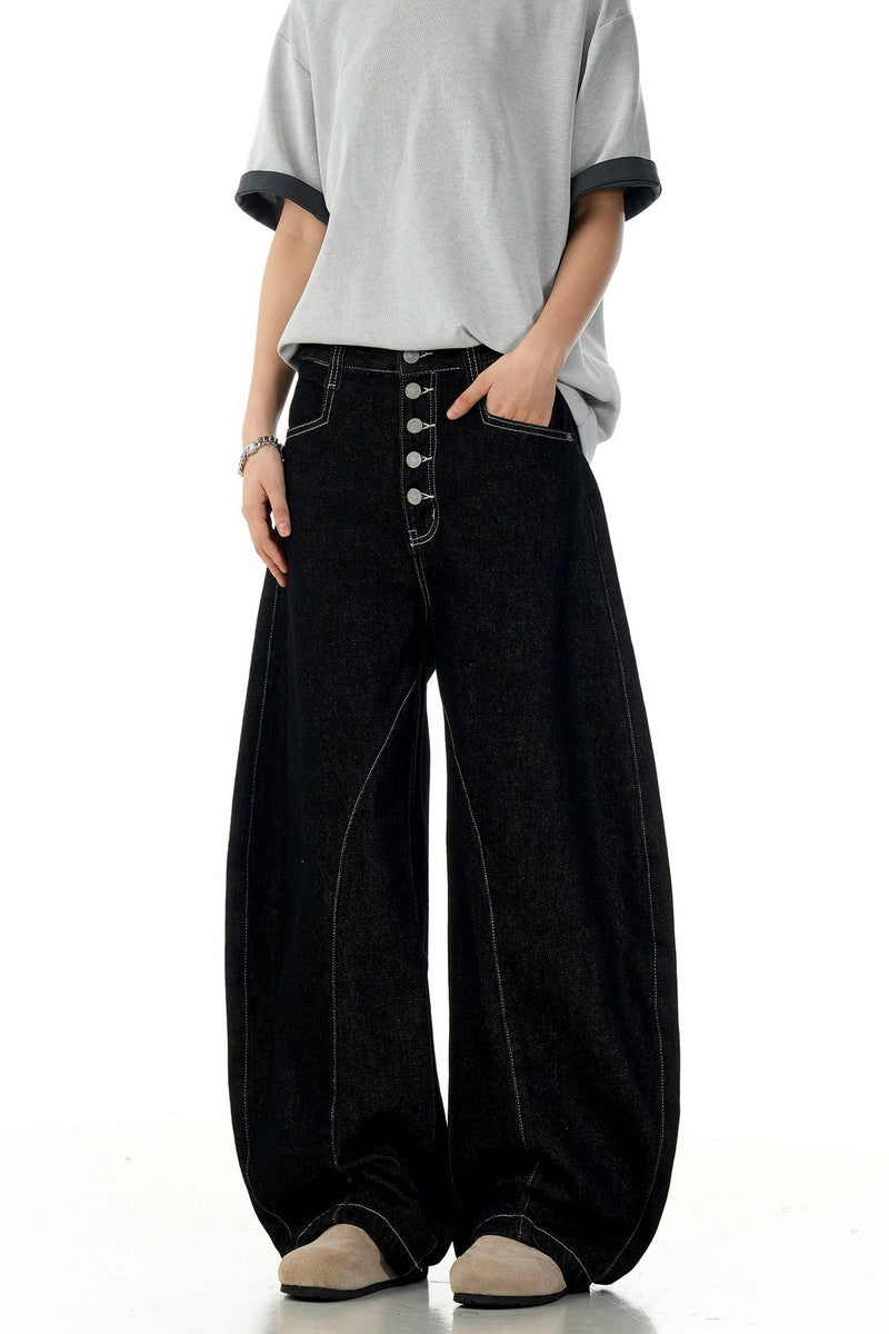 Black Blade Raw Jeans