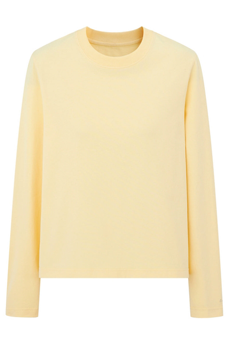 Brushed Cotton Long Sleeve Tee