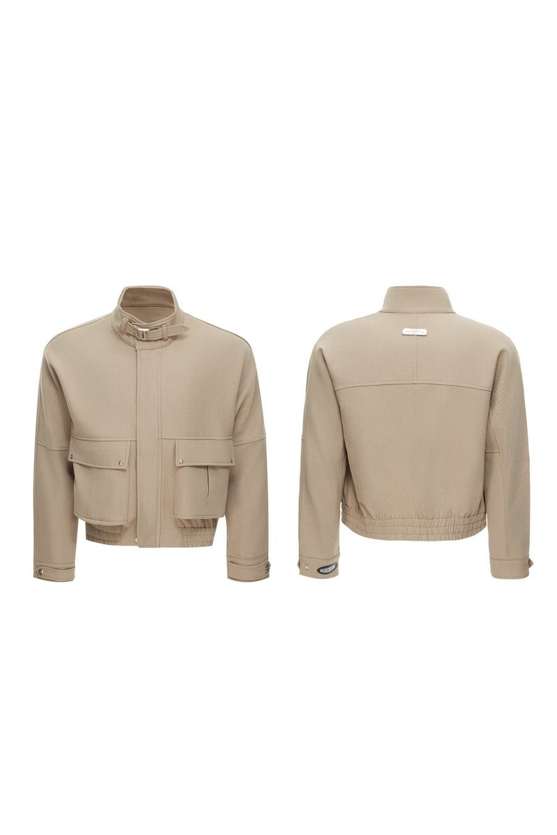 Deconstructed Utility Cropped Jacket