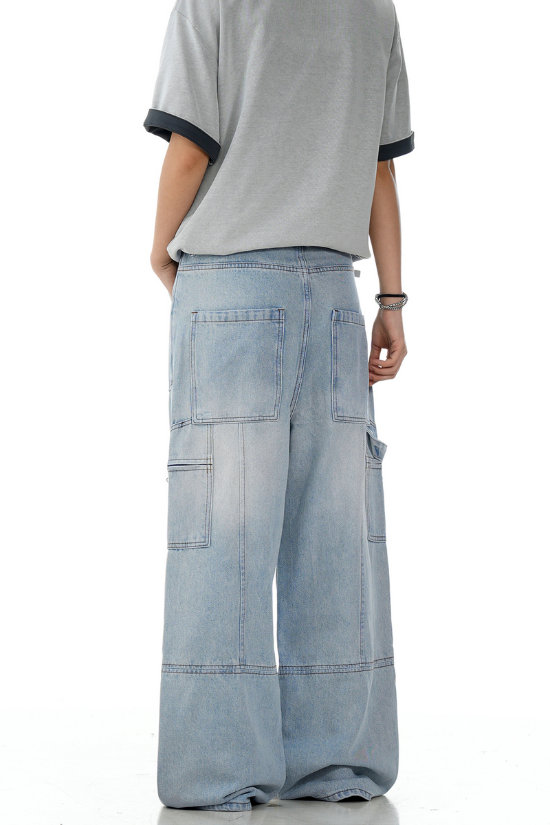 Patchwork Blue Jeans