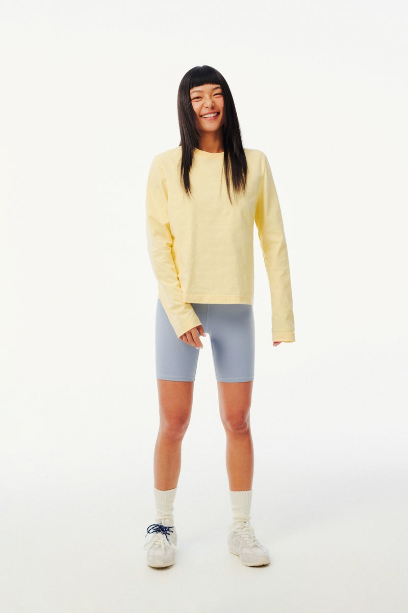Brushed Cotton Long Sleeve Tee
