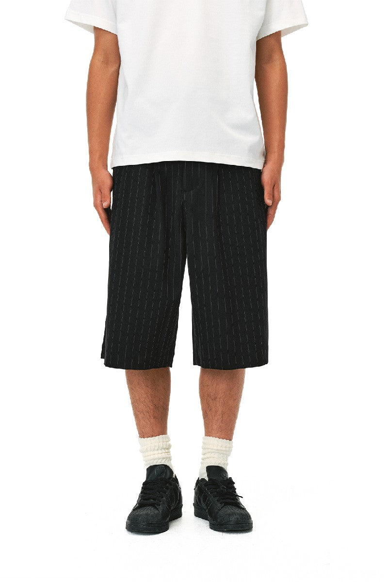 Pinstripe Suit Shorts