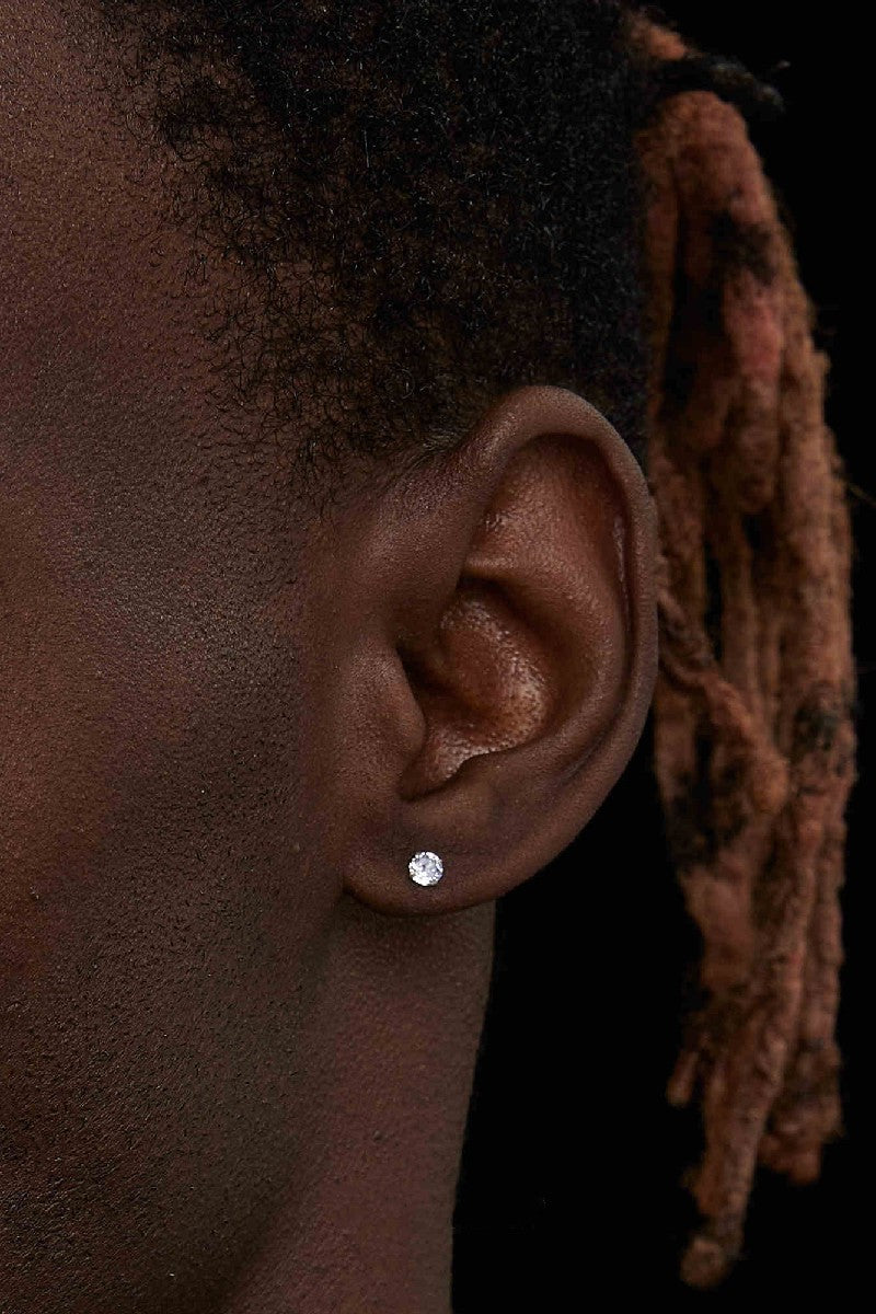 Diamond Claw Stud Earrings