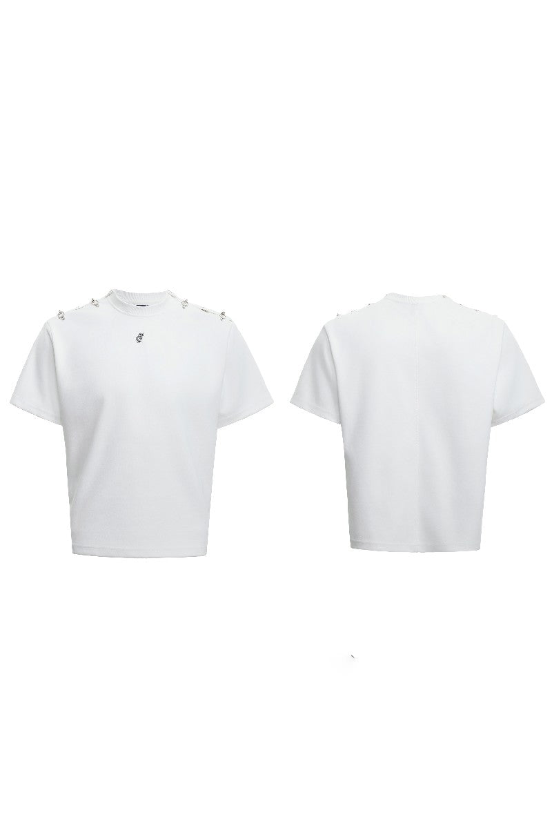 Deconstructed Buckle Shoulder Tee