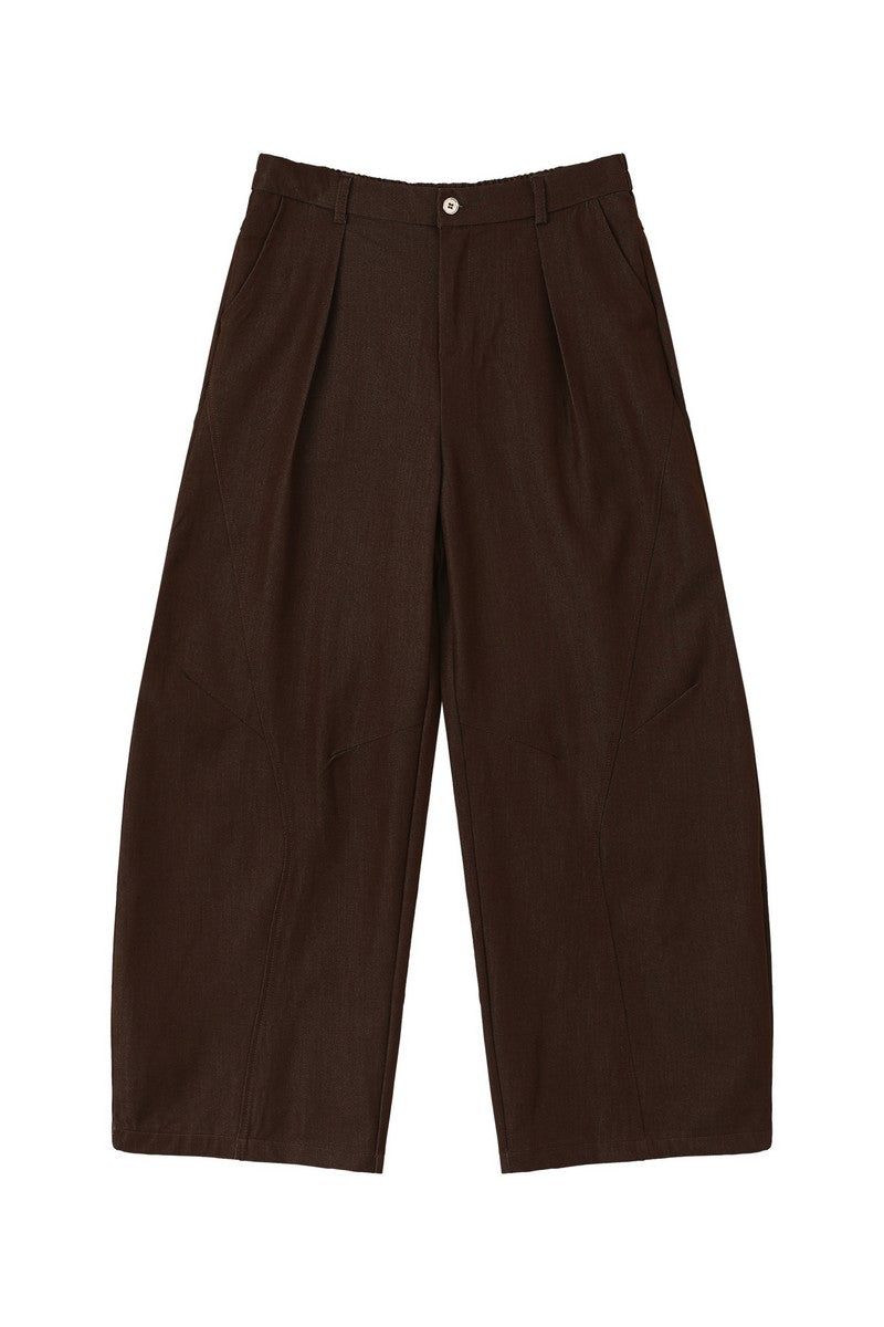 Deconstructed Wide Leg Trousers