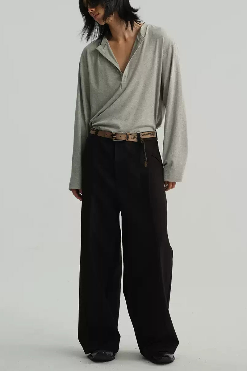 Henry Collar Knit Shirt