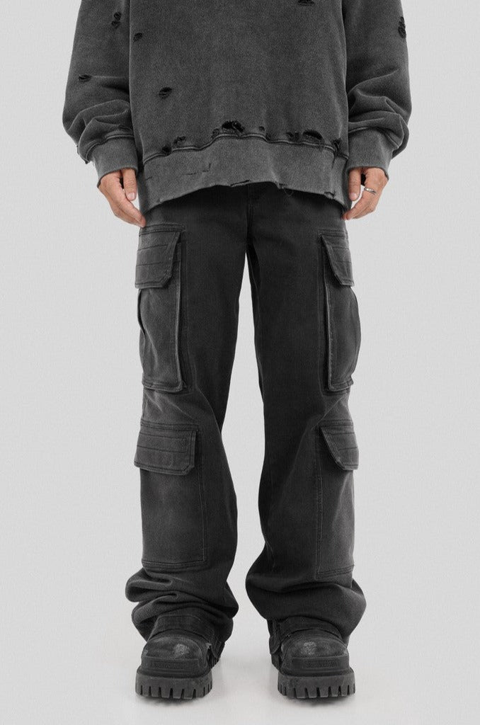 Loose Multi Pocket Jeans