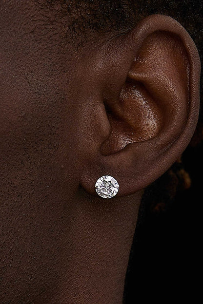 Four Claw Diamond Earrings