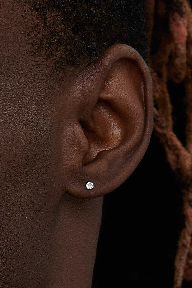 Diamond Claw Stud Earrings