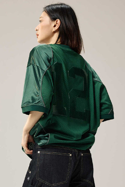 Mesh Panel Hockey Jersey Tee