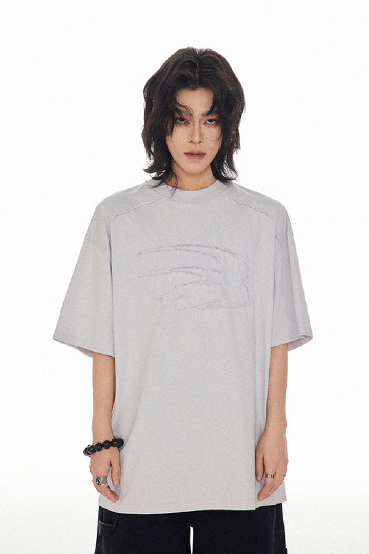 Patchwork Logo Cotton Tee