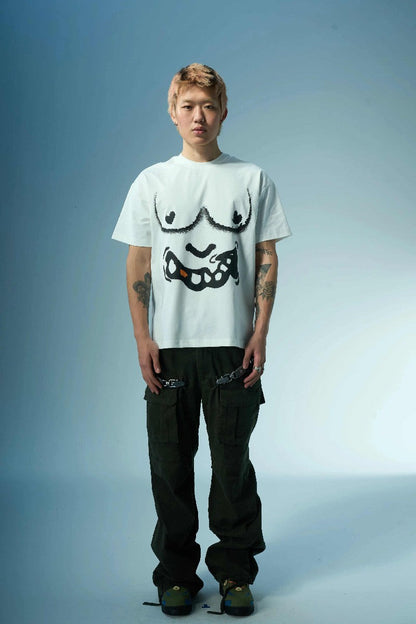 Graffiti Print Crewneck Tee