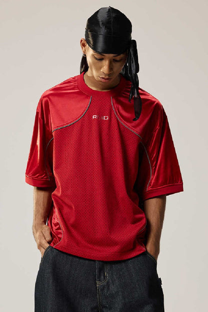 Mesh Panel Hockey Jersey Tee