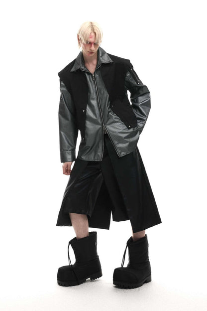 Deconstructed Mesh Utility Shirt