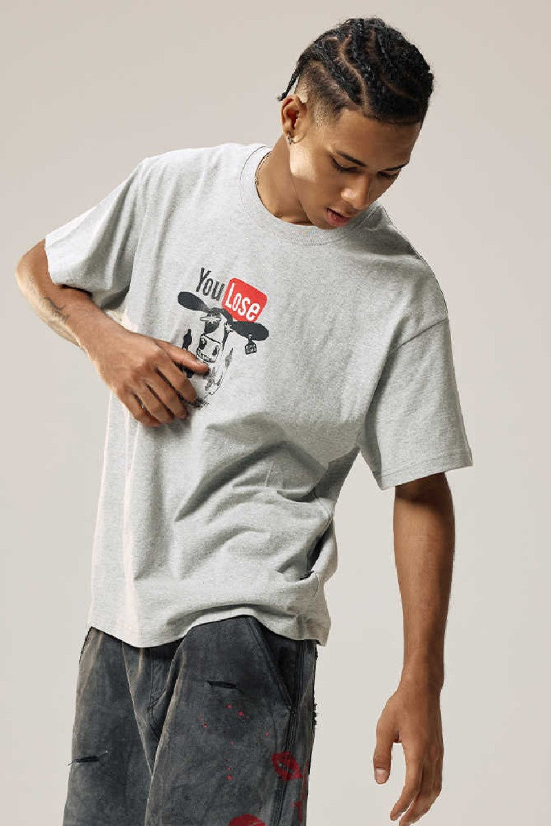 Parody Cow Graphic Tee