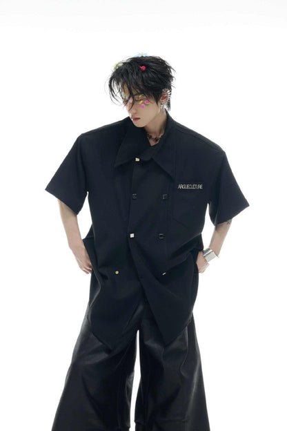 Double Breasted Shirt Tee