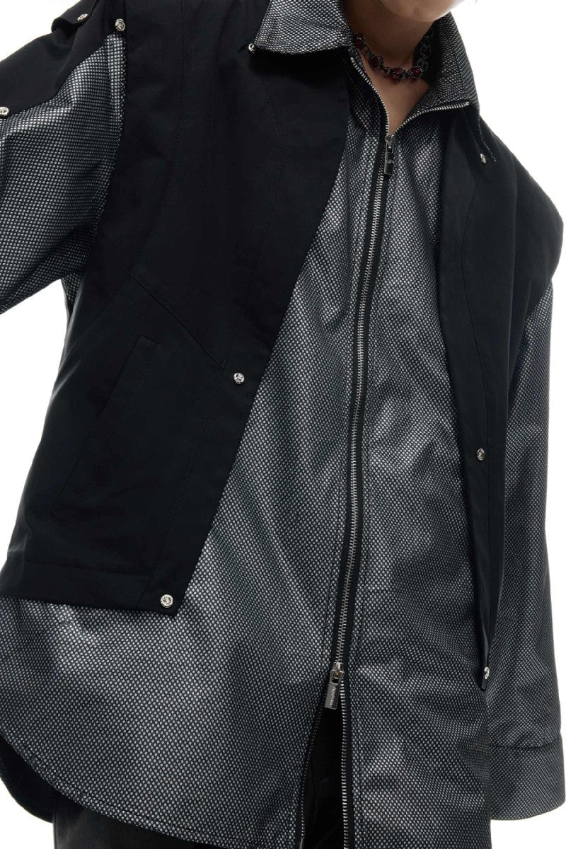 Deconstructed Mesh Utility Shirt