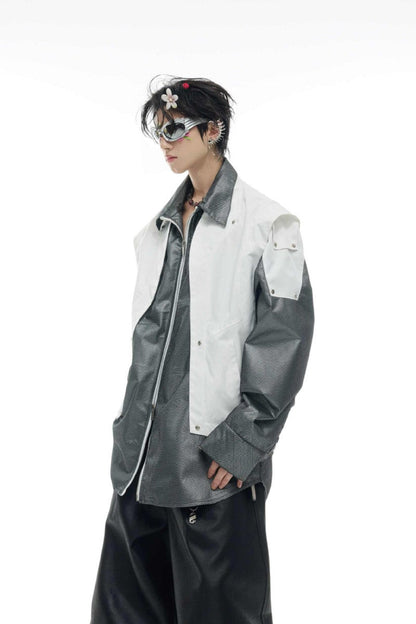 Deconstructed Mesh Utility Shirt