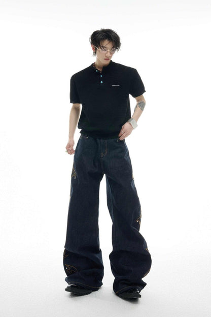 Textured Knit Mesh Tee