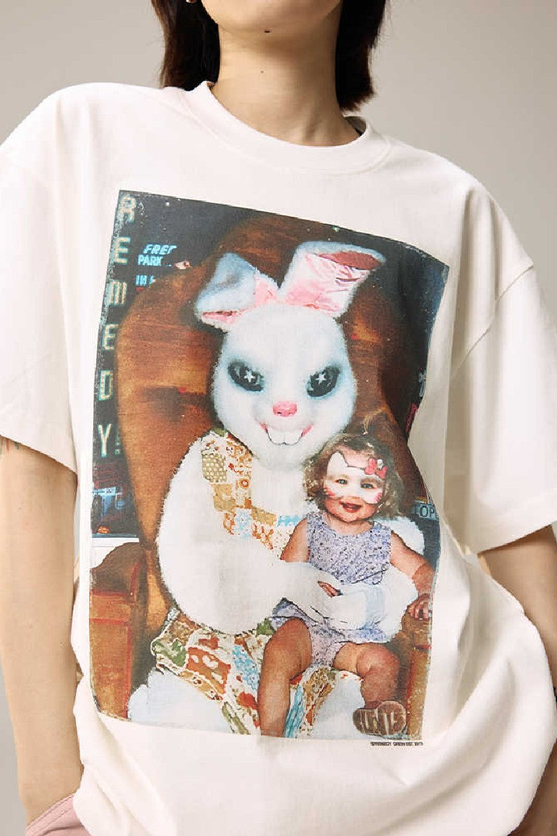 Rabbit Graphic Crewneck Tee