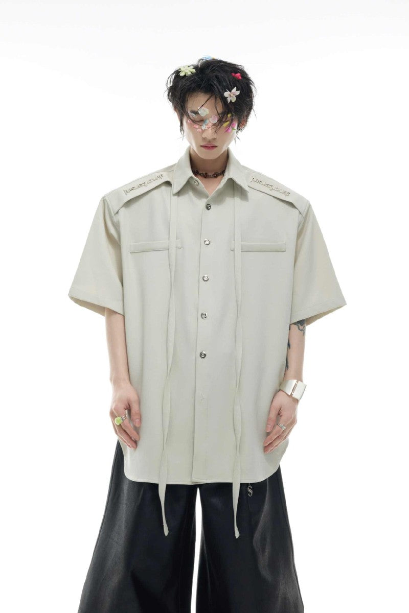 Ribbon Detail Shirt Tee