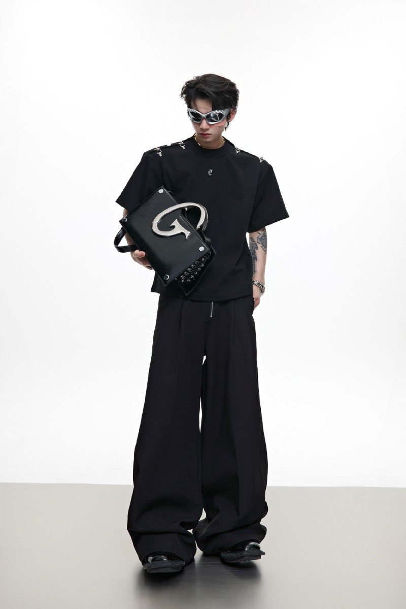 Deconstructed Buckle Shoulder Tee