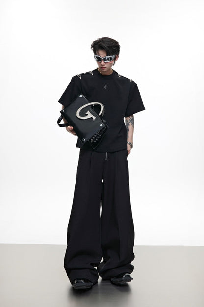 Deconstructed Buckle Shoulder Tee