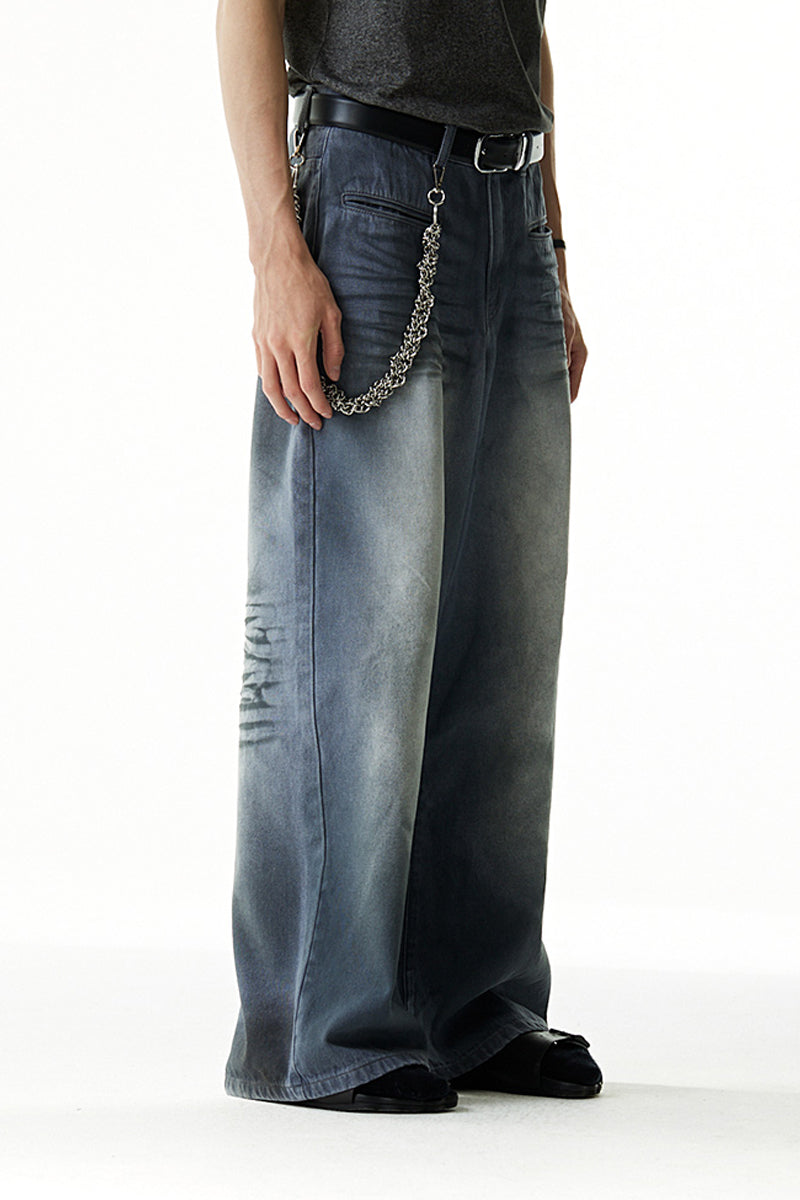 Basic Crinkle Whisker Wash Jeans