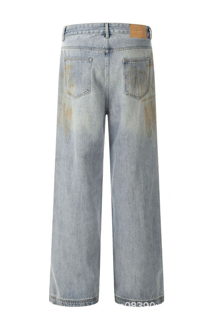 Distressed Cleanfit Straight Jeans Unisex